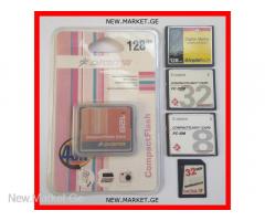 карты памяти CompactFlash карт-ридер მეხსიერების ბარათი SD MMC CF MD MS Pro Duo HG SM card reader