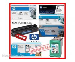 картридж HP 12A Q2612A 15A C7115A 53A Q7553A 83A CF283A 06A C3906A HP 134 C9363HE cartridge კარტრიჯი
